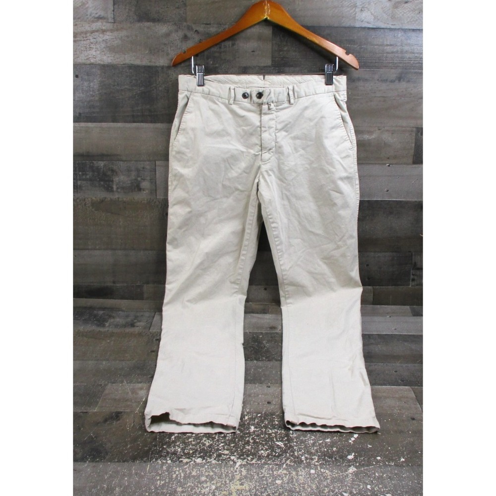 Suit Supply Porto Novo Pants Mens 32 Stone Beige Tessuti Sondrio Cotton Trousers